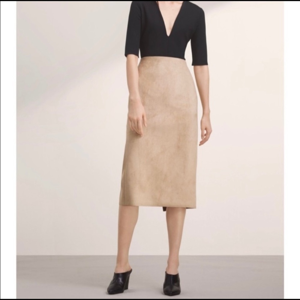 Aritzia Babaton Suede Pencil Skirt